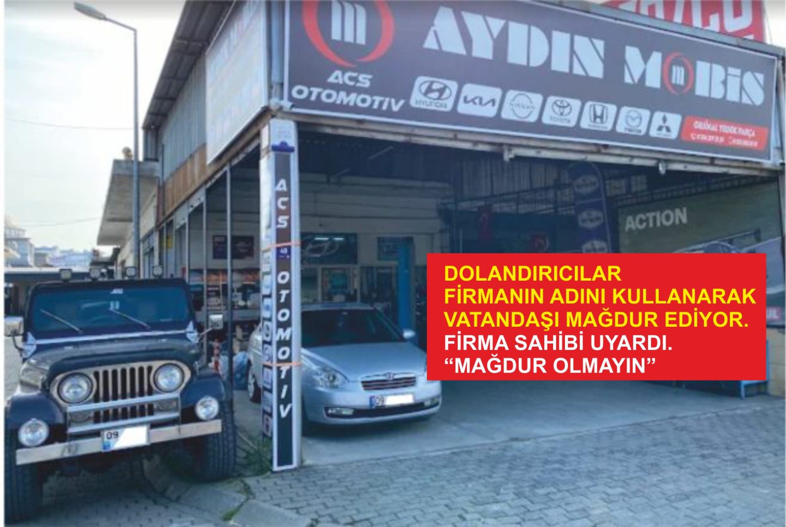 Aydın’da Yedek Parça Alacaklar Dikkat! ACS Aydın Mobis’in Adını Kullanarak IBAN Tuzağı Kuruldu