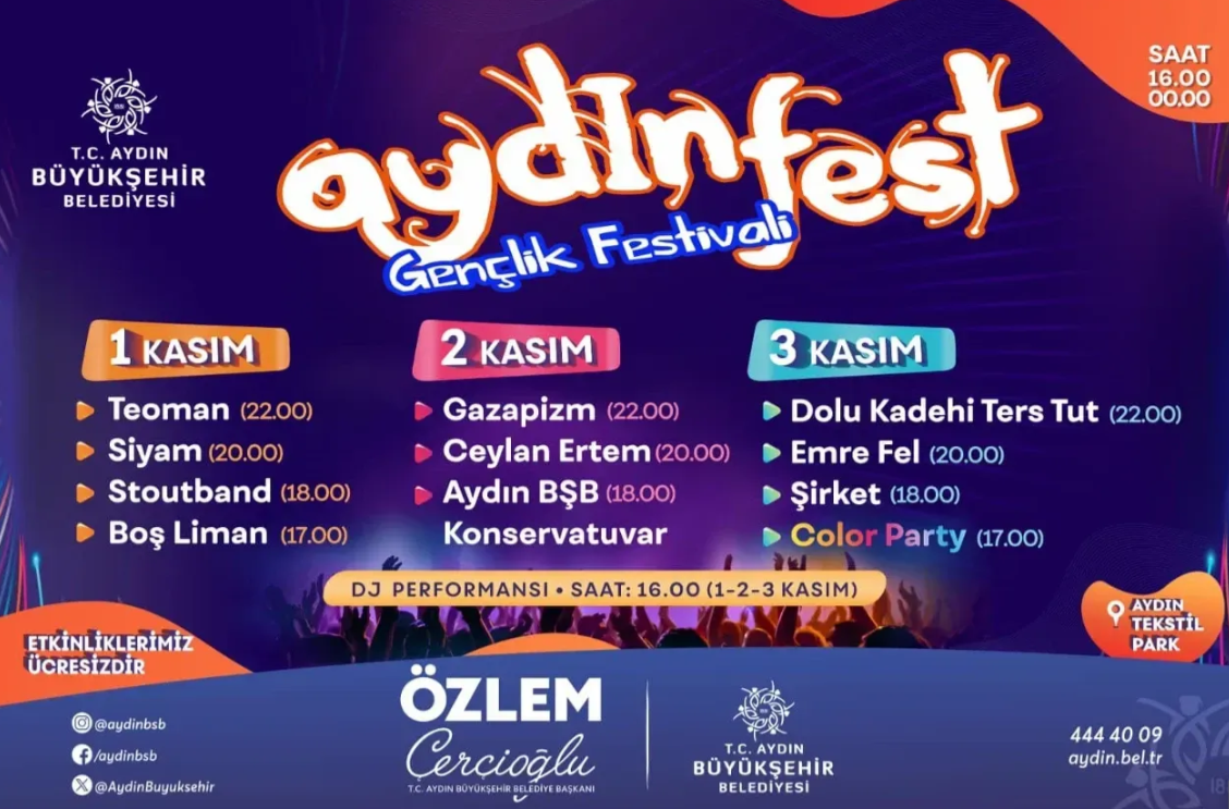 Aydınfest 1 Kasım’da Başlıyor